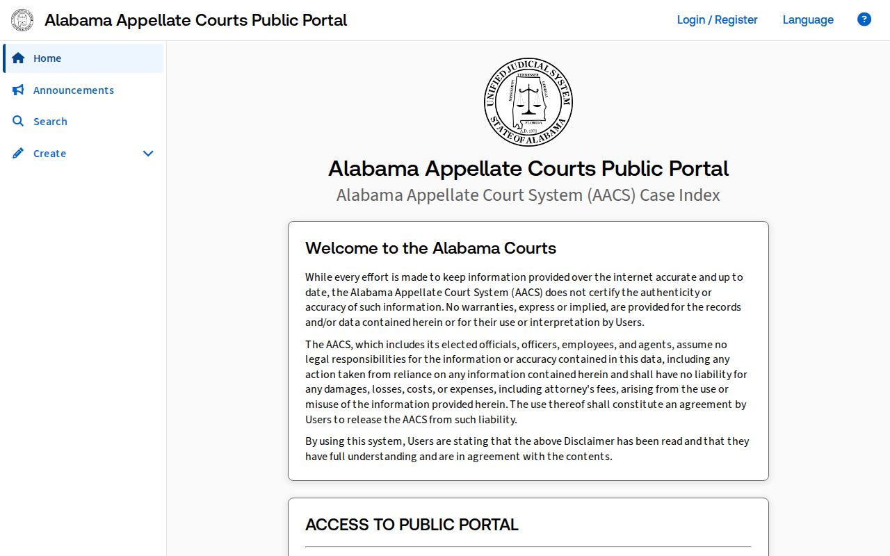 Cherokee County Court records Alabama appellate portal