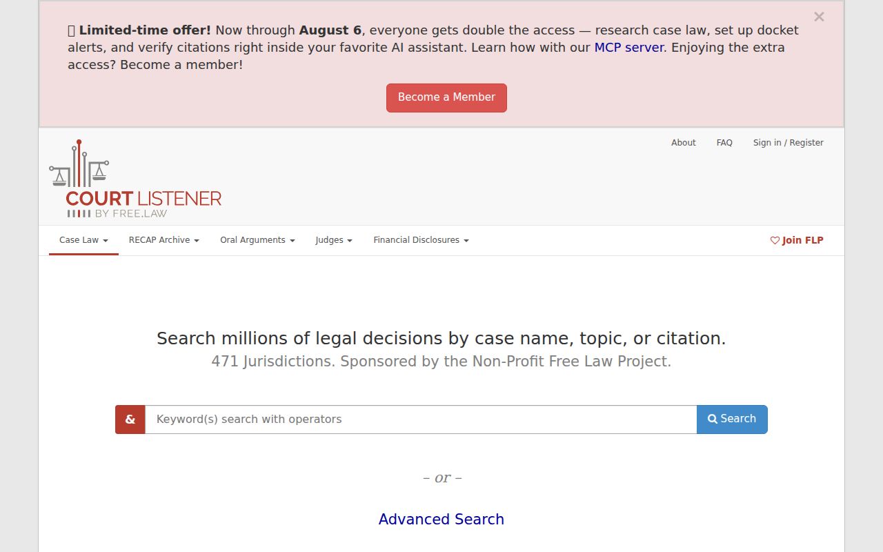 Cherokee County court dockets CourtListener legal resource