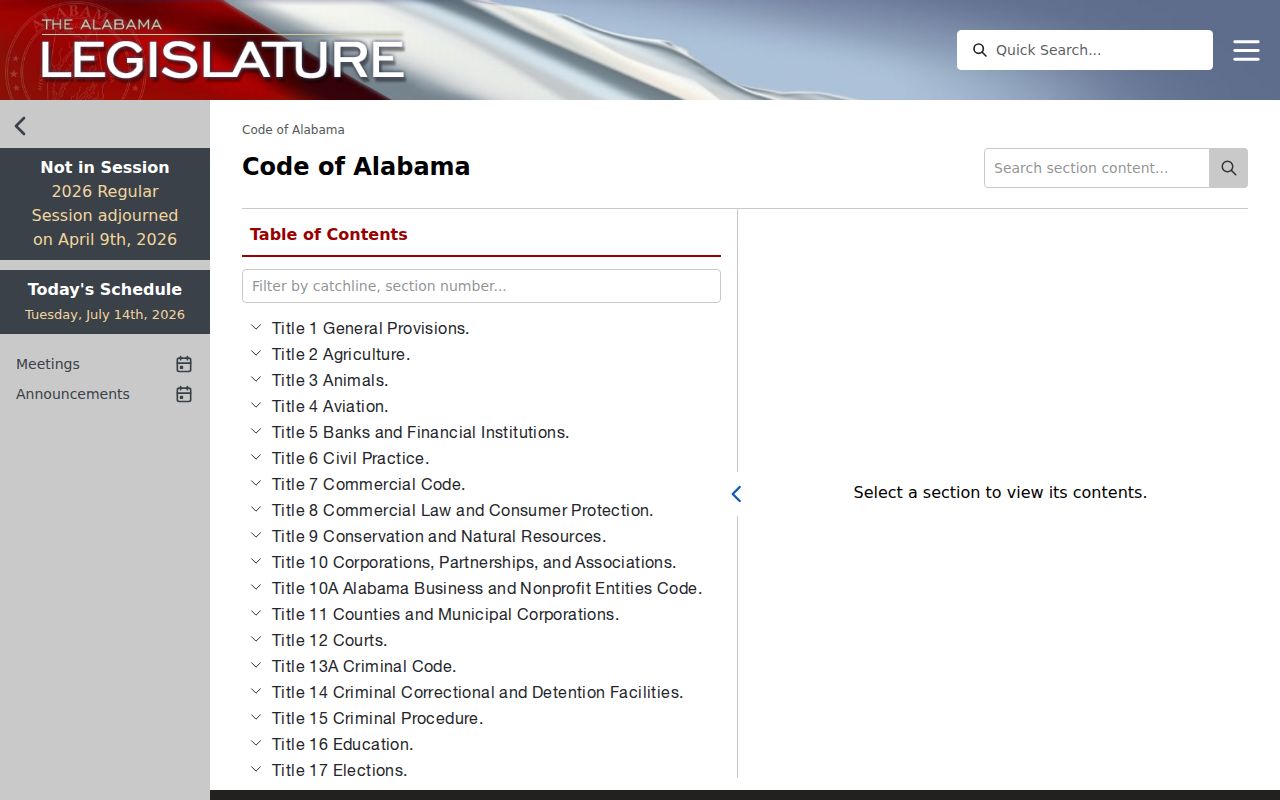 Cherokee County court records Alabama Code source